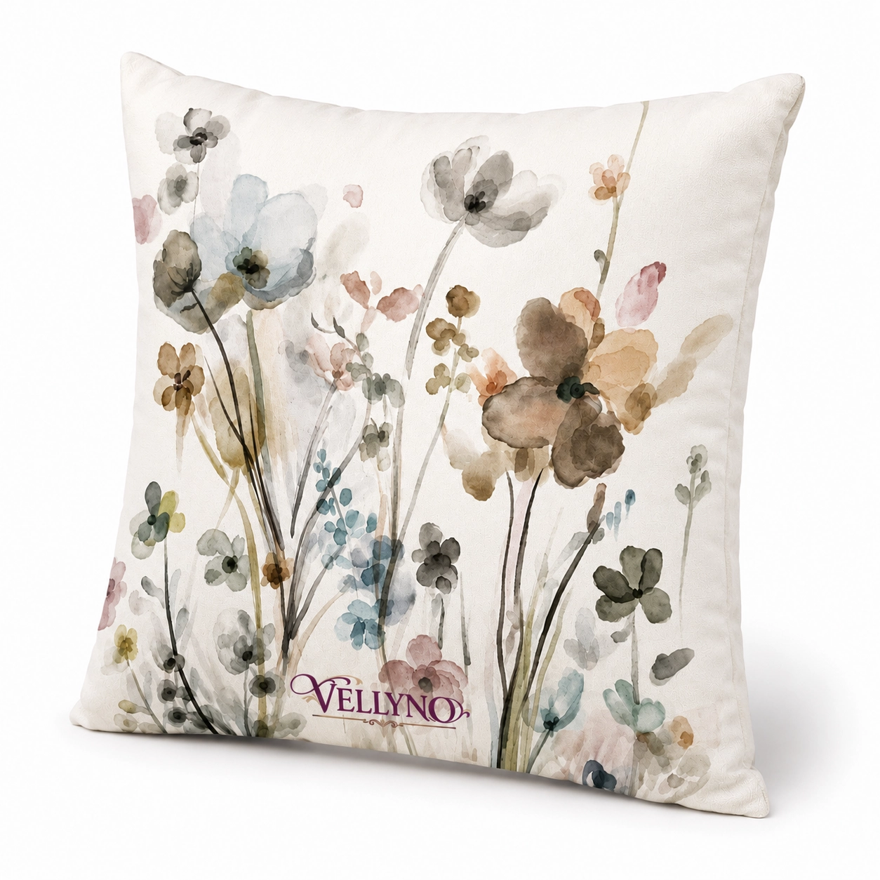 Vellyno | Floral Velvet Pillow Covers Set of 2 - Image 4