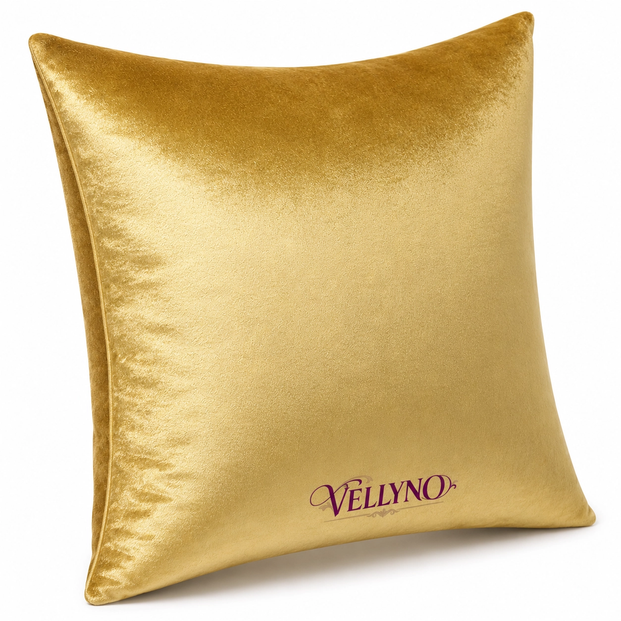 Vellyno | Gold Velvet Throw Pillow Covers Set of 2 - Image 5