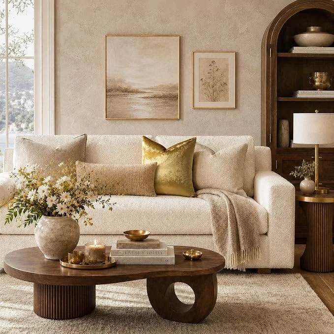 Vellyno | Gold Velvet Throw Pillow Covers Set of 2 - Image 3